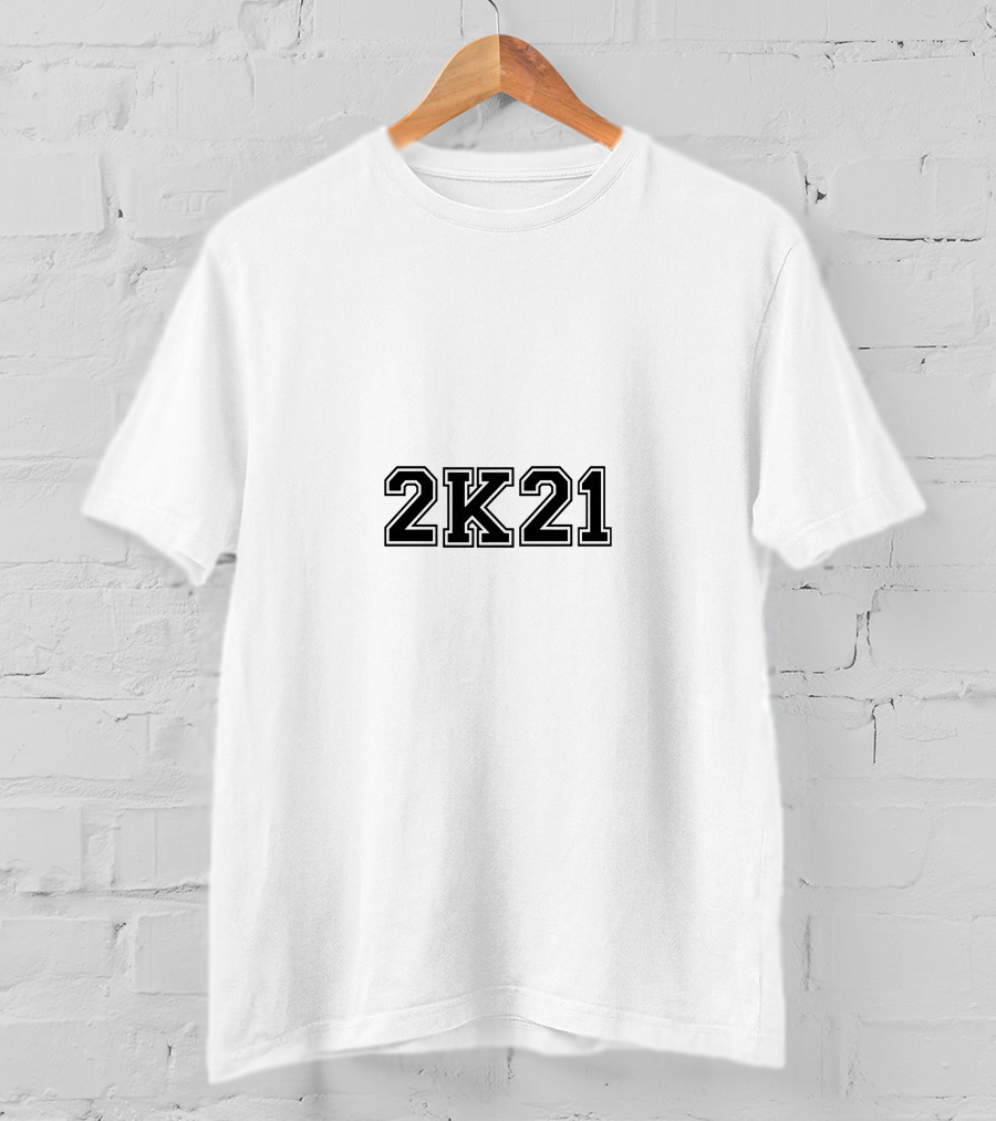 2K21 Bold Block Lettering Sports T-Shirt