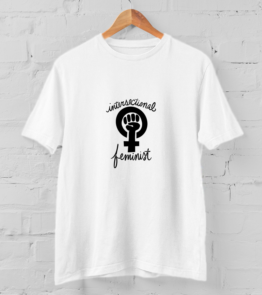 Intersectional Feminist Symbol With Fist In Feminist Venus Sign T-Shirt