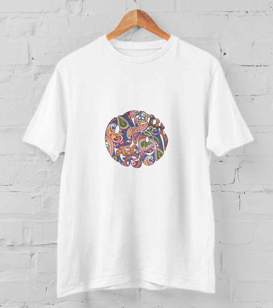 Peace Paisley Round Multicolor T-Shirt