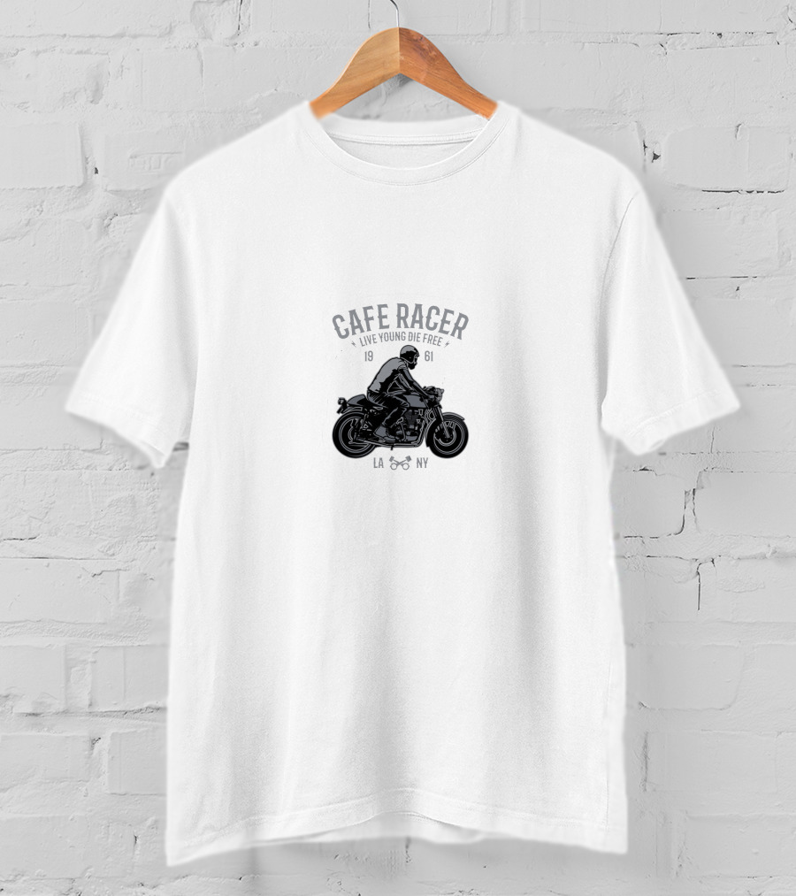 Cafe Racer Live Young Die Free 1961 LA NY T-Shirt