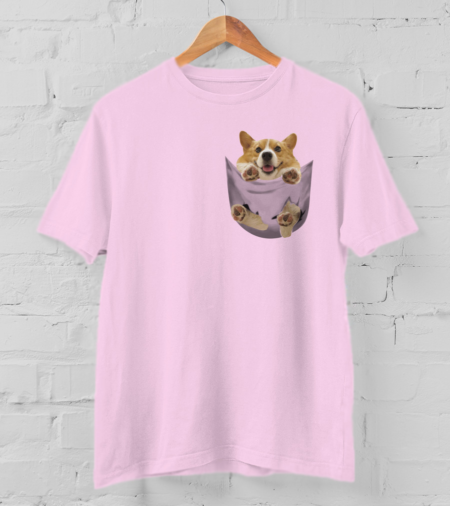 Lovely Corgi Pocket Pal T-Shirt