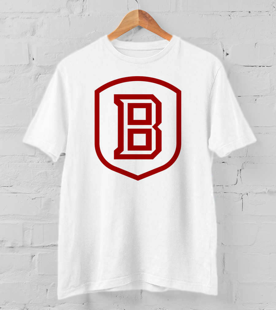 Bradley Braves Shield Emblem B T-Shirt
