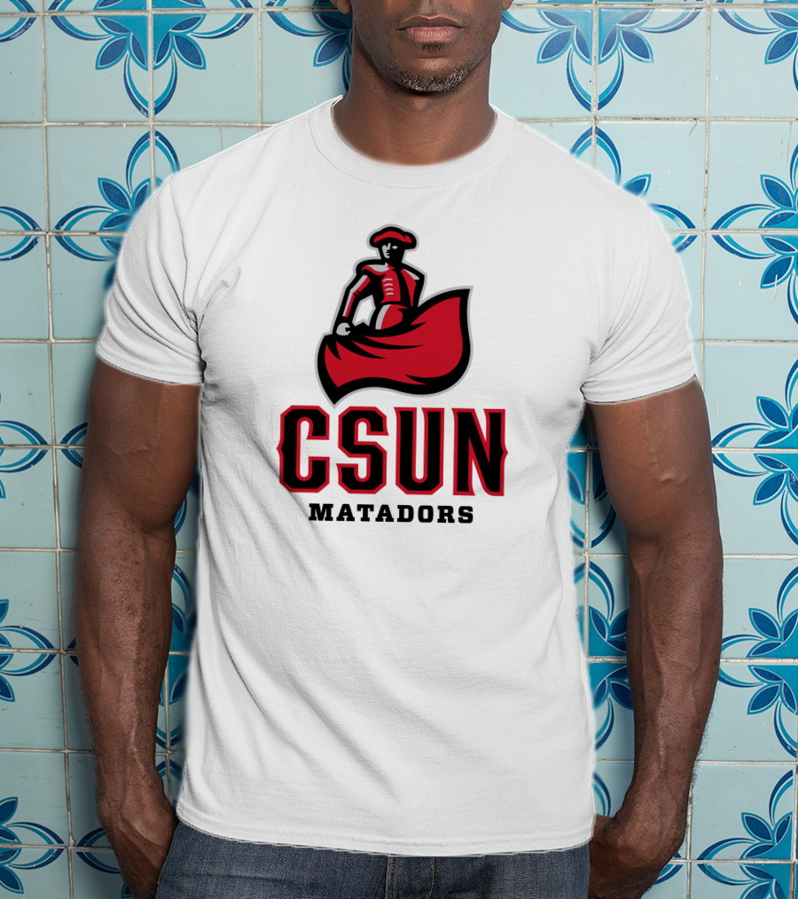 CSUN Matadors Logo Matador In Red And Black Robe T-Shirt