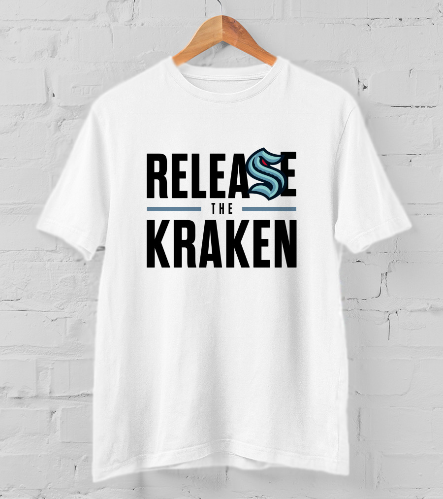 Seattle Kraken Release The Kraken Logo Official Merchandise T-Shirt
