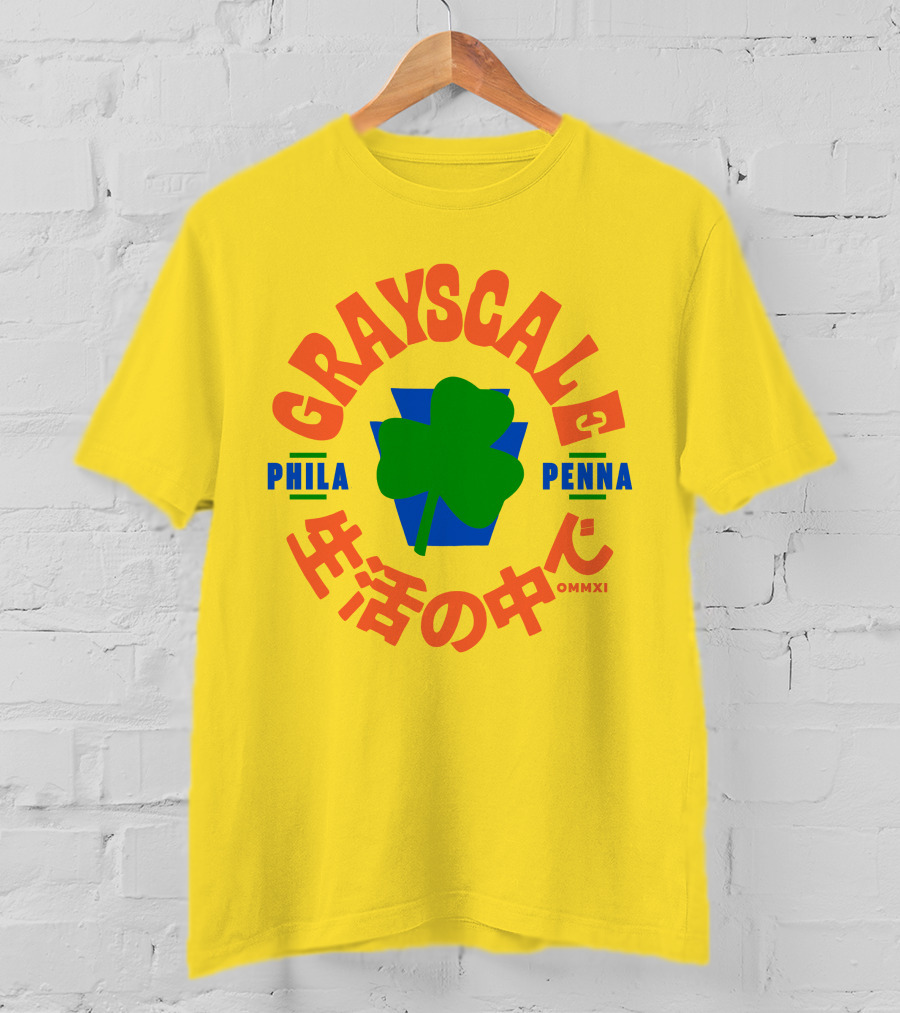 Grayscale Phila Penna Life OMMXI Shamrock T-Shirt