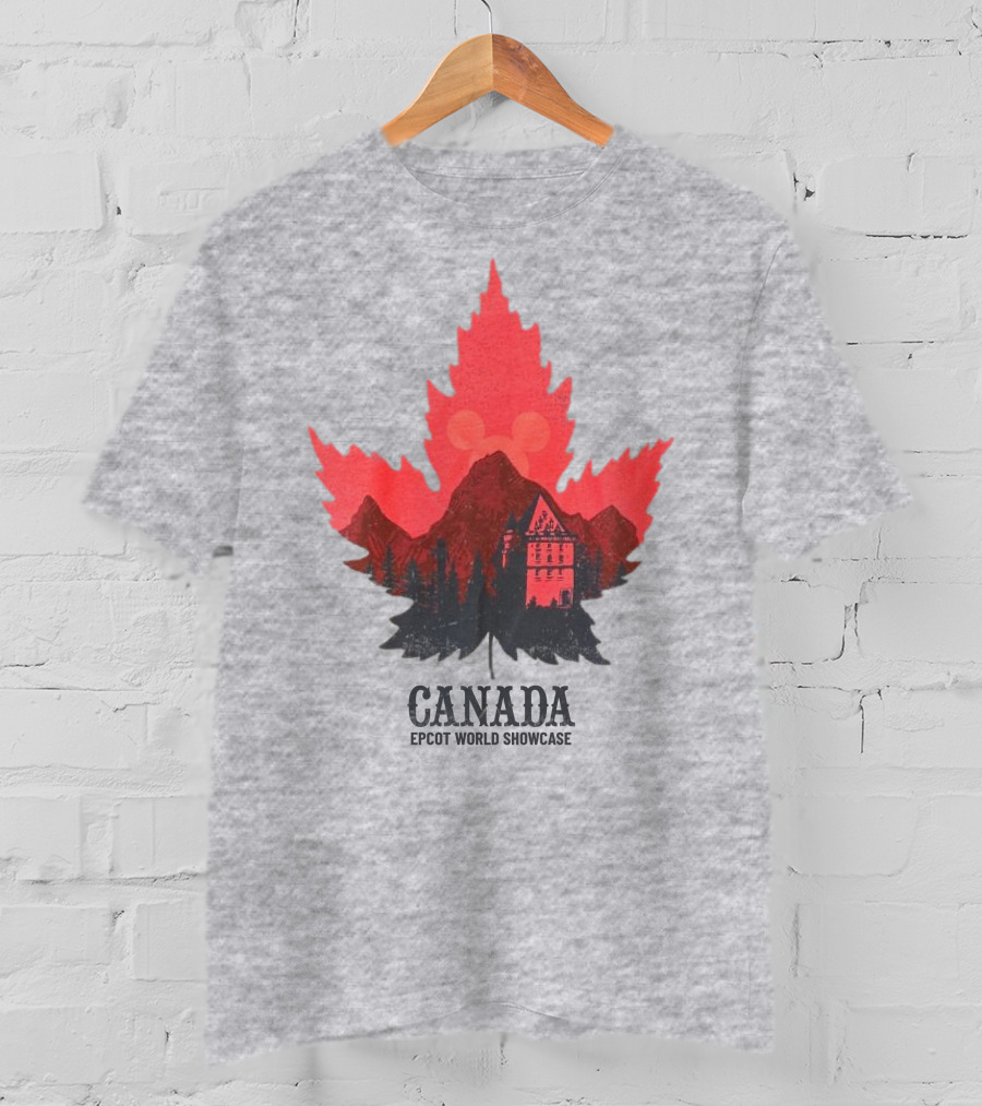 Canada EPCOT World Showcase Maple Leaf Mickey T-Shirt