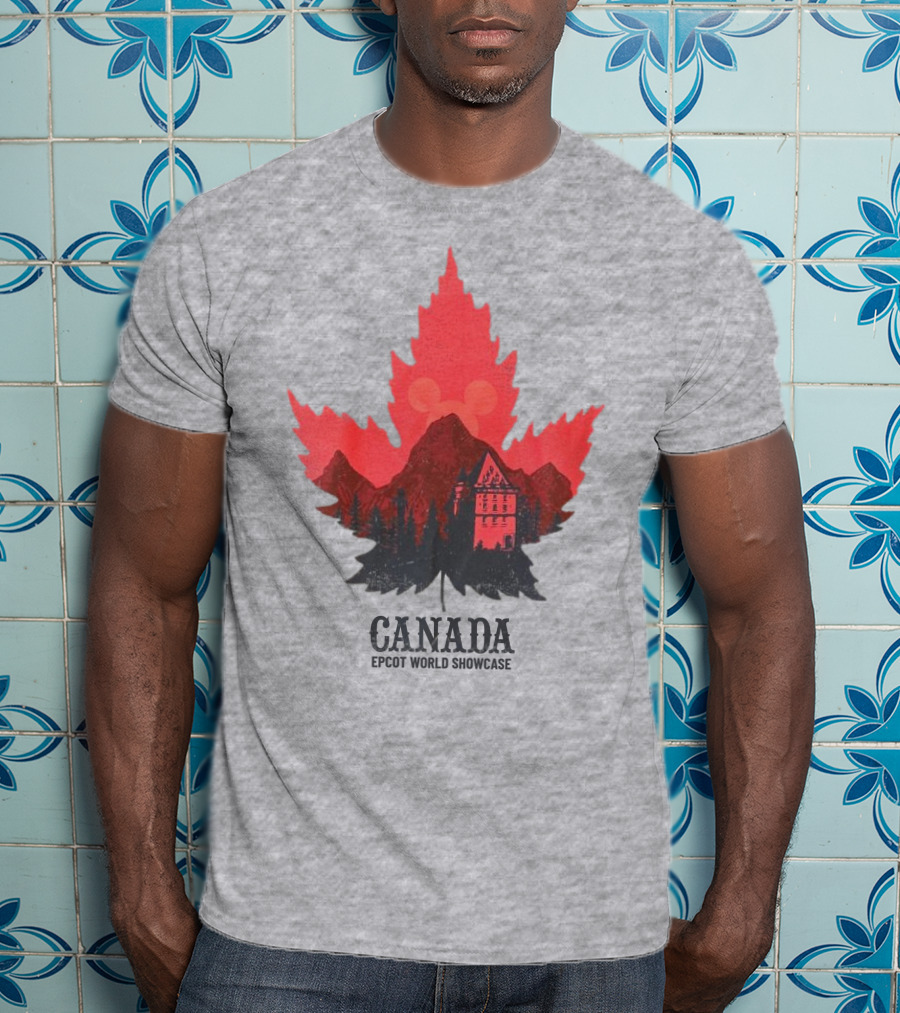 Canada EPCOT World Showcase Maple Leaf Mickey T-Shirt