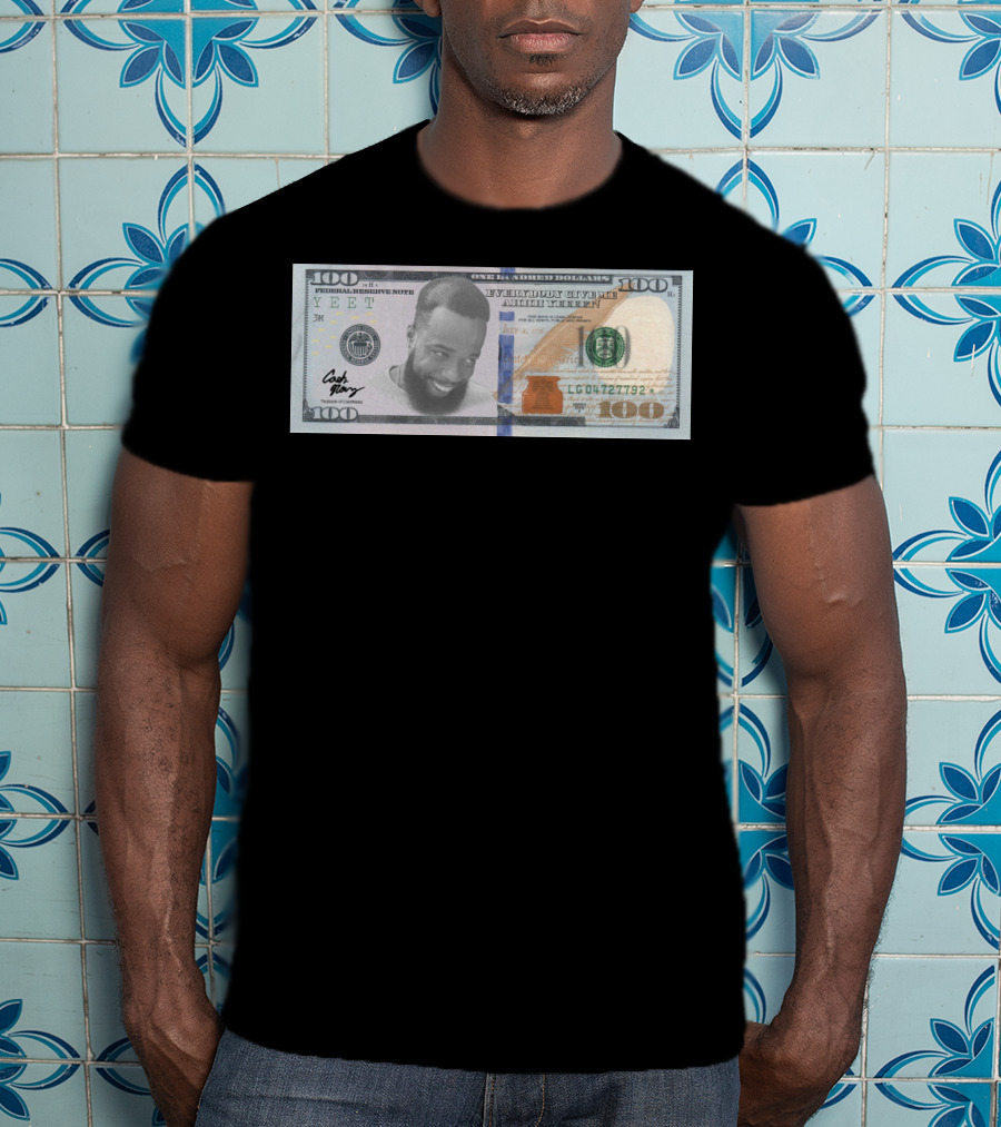 Cashnasty Merch Hundred Dollar Bill Face T-Shirt