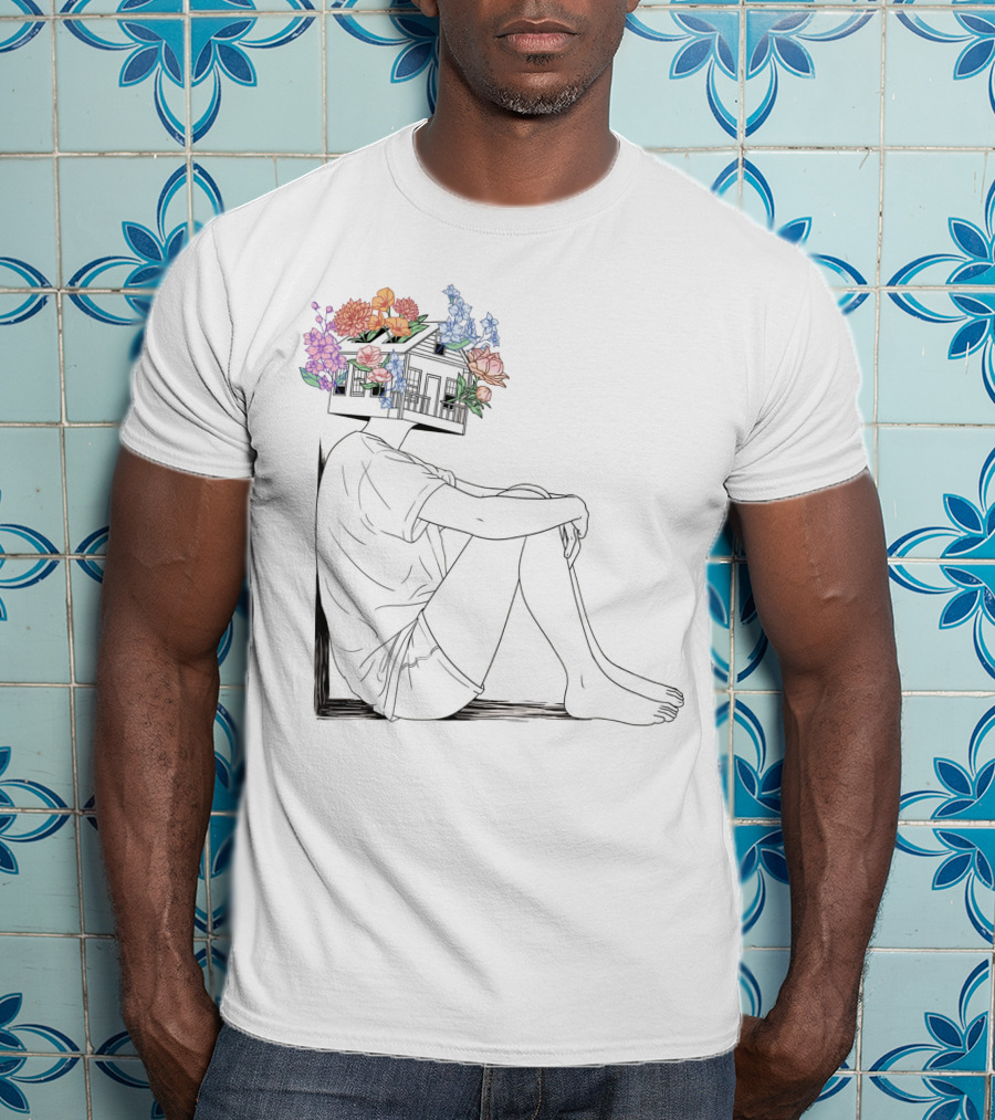 Tori Kelly Floral House Head Drawing T-Shirt