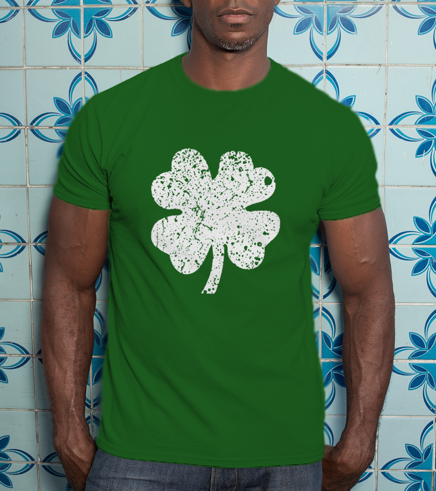 Four Leaf Clover St. Patrick's Day Green Lucky Charm T-Shirt