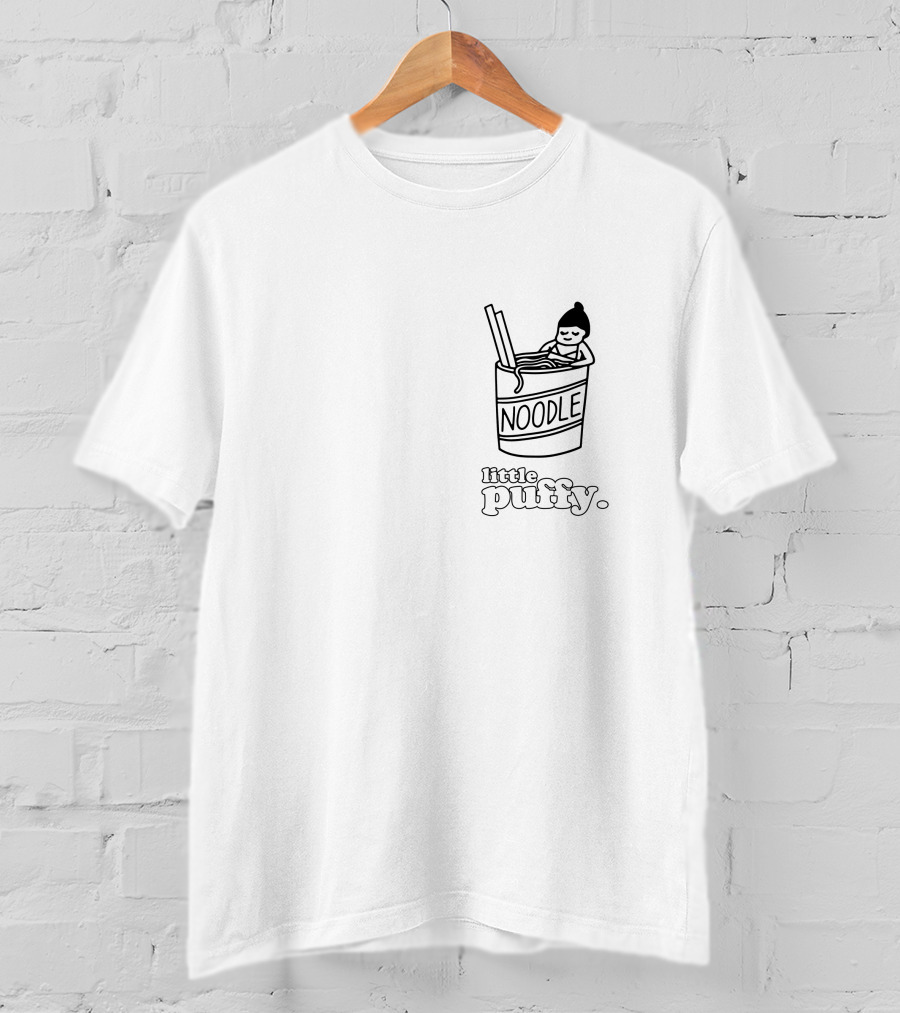 Little Puffy Noodle Bath Cup Character In Noodles T-Shirt