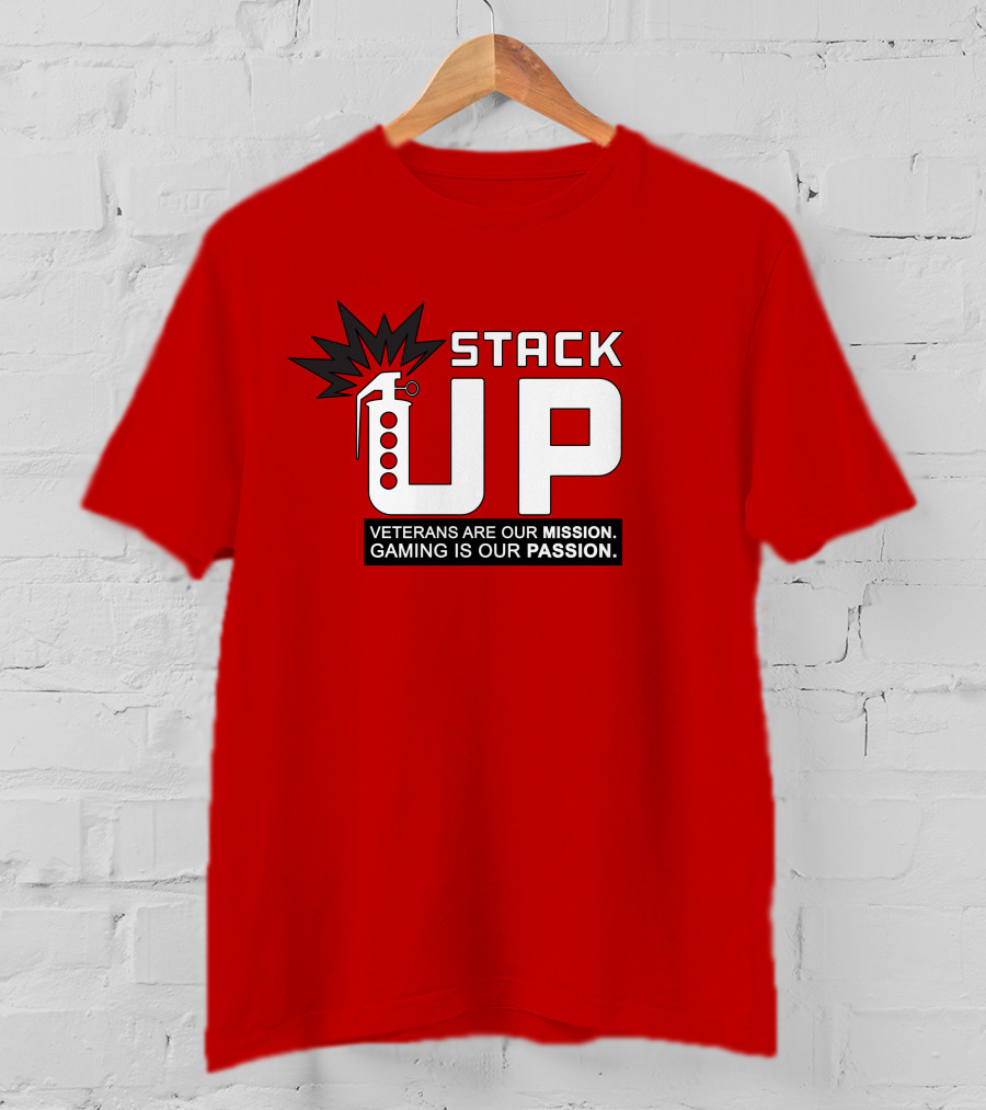 Stack Up Veterans Are Our Mission Gaming Is Our Passion T-Shirt