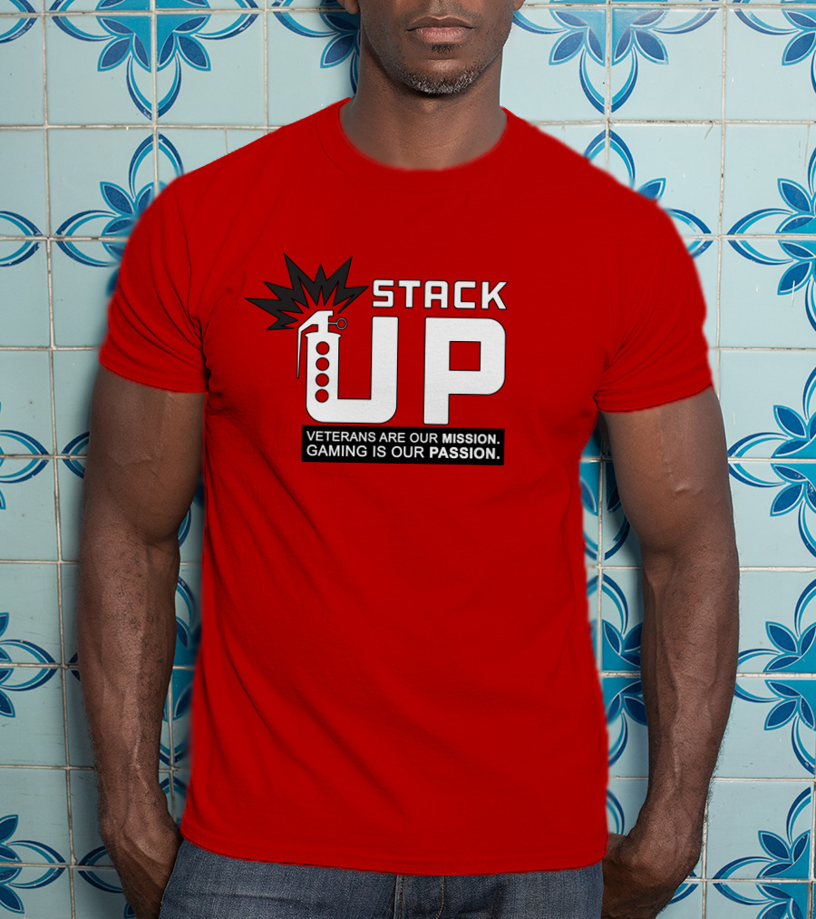 Stack Up Veterans Are Our Mission Gaming Is Our Passion T-Shirt