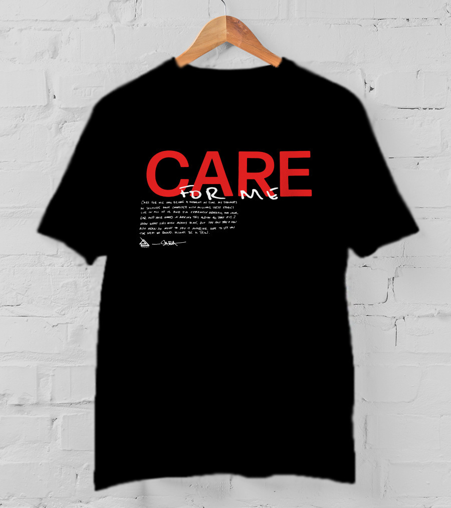 Saba Merch Care For Me Handwritten Text And CARE T-Shirt