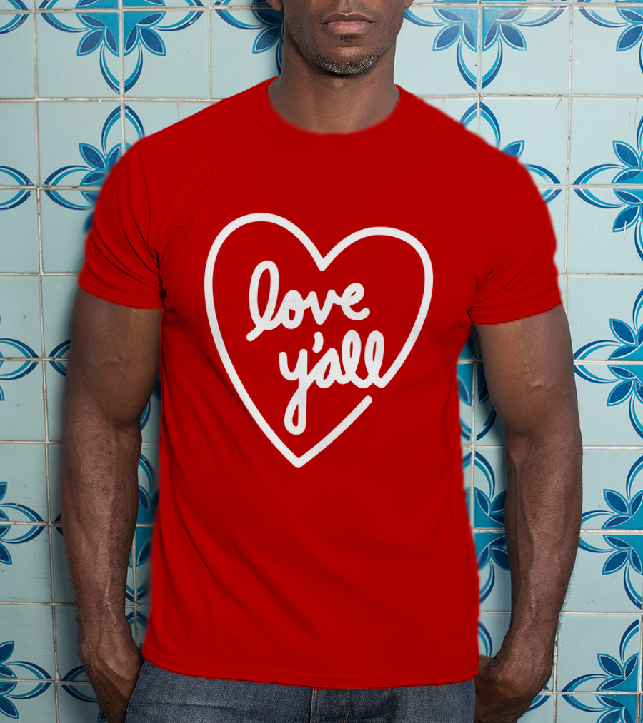 Addison Rae Merch Love Y'all Heart T-Shirt