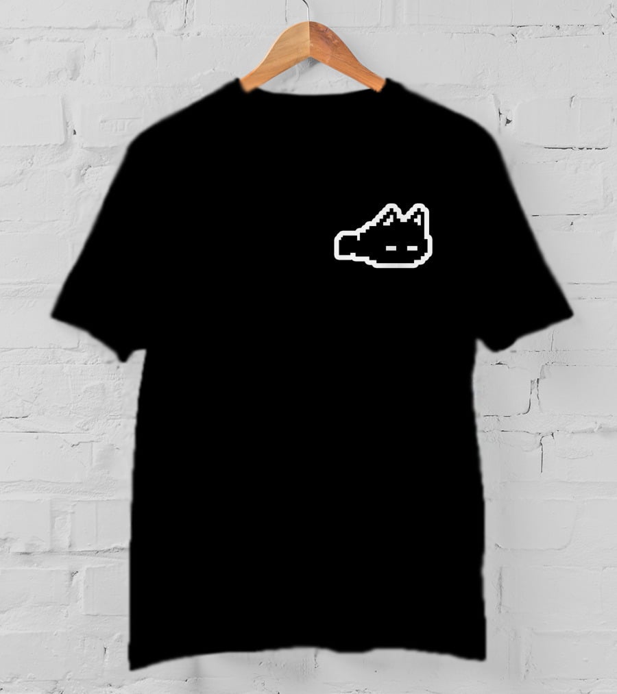 Omocat Shop Omori MEWO Pixel Art Pocket Cat T-Shirt