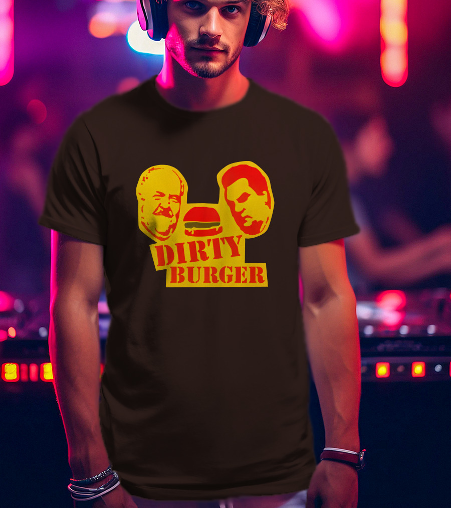 Trailer Park Boys Dirty Burger Merch Faces And Burger T-Shirt
