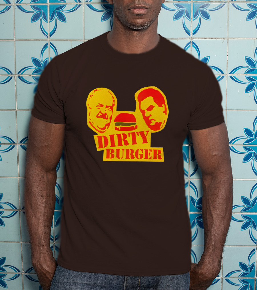 Trailer Park Boys Dirty Burger Merch Faces And Burger T-Shirt