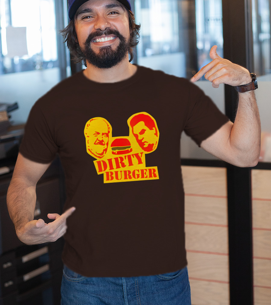 Trailer Park Boys Dirty Burger Merch Faces And Burger T-Shirt