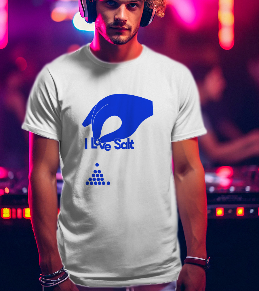 I Love Salt Hand Sprinkling Dots T-Shirt