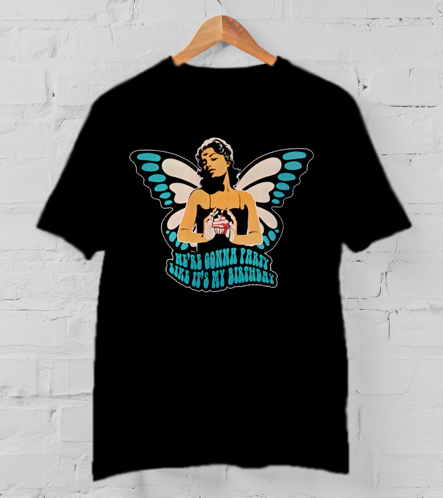 Sarah Baska Merch SB Angel We're Gonna Party Like It's My Birthday T-Shirt