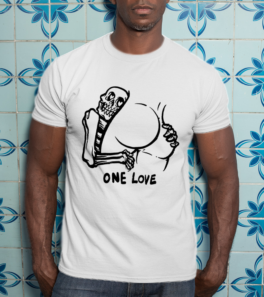 Skeleton Embrace One Love T-Shirt
