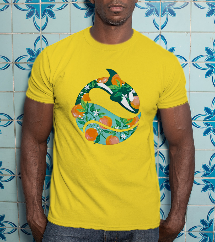 SeaWorld Busch Gardens Florida Local Orange Blossom Orca T-Shirt