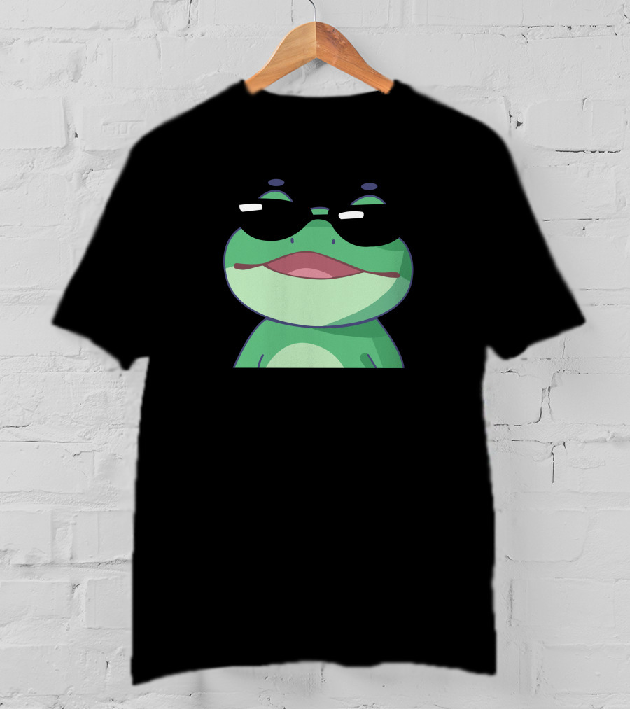 Shop The BoomerNa Merch Store Cool Frog With Sunglasses T-Shirt