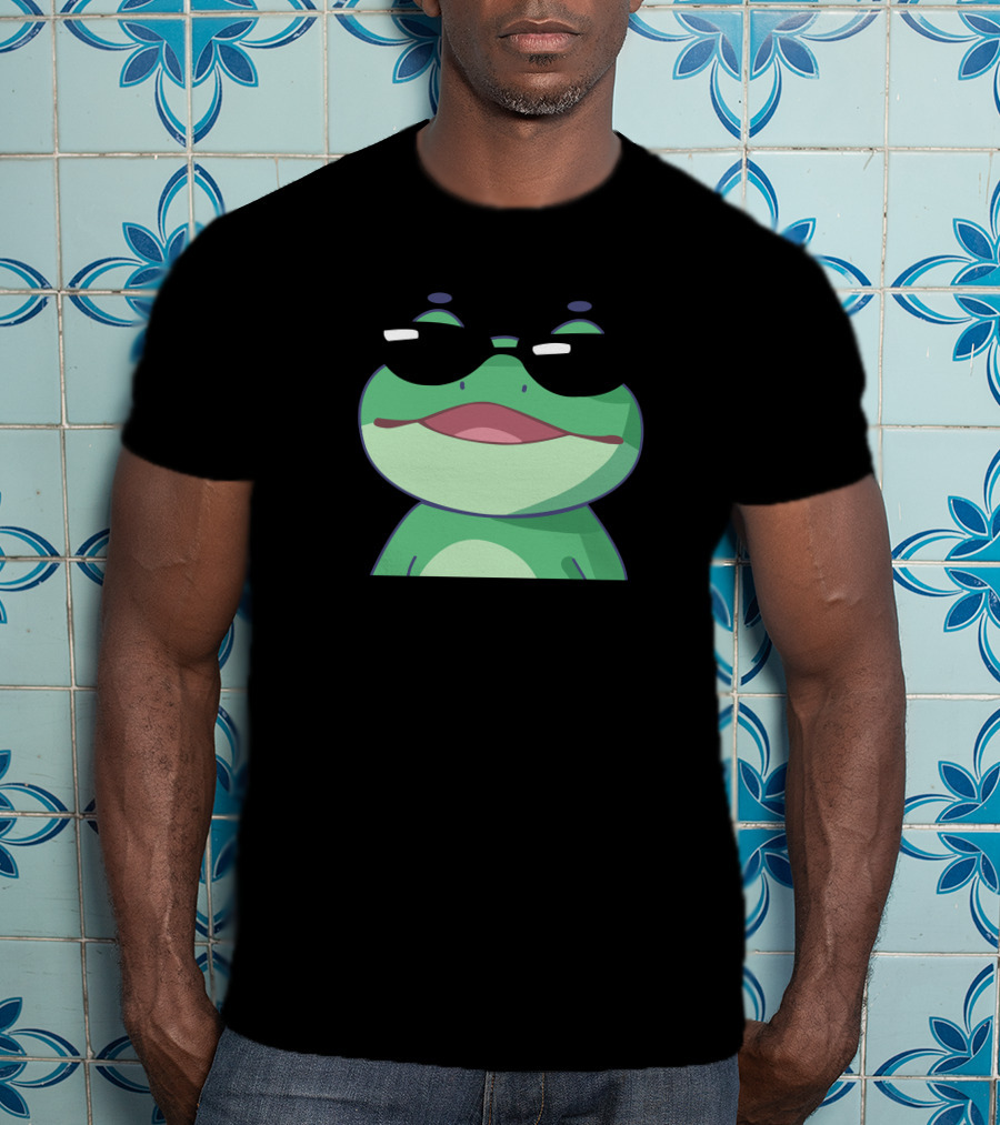 Shop The BoomerNa Merch Store Cool Frog With Sunglasses T-Shirt