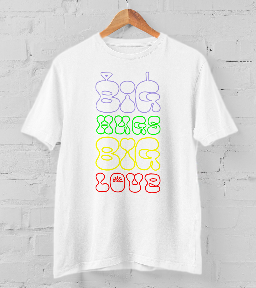 Teletubbies Big Hugs Big Love Pride Merch Store T-Shirt