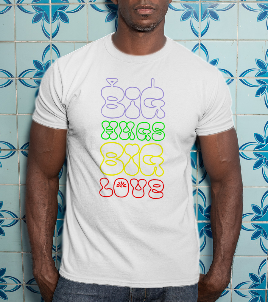 Teletubbies Big Hugs Big Love Pride Merch Store T-Shirt