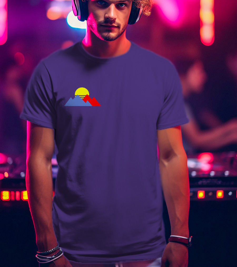 Shop Purpled New Merch Store Sunset Mountain T-Shirt
