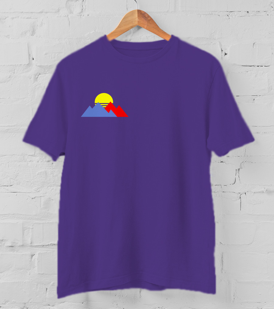 Purpled Merch Sunset Mountains T-Shirt