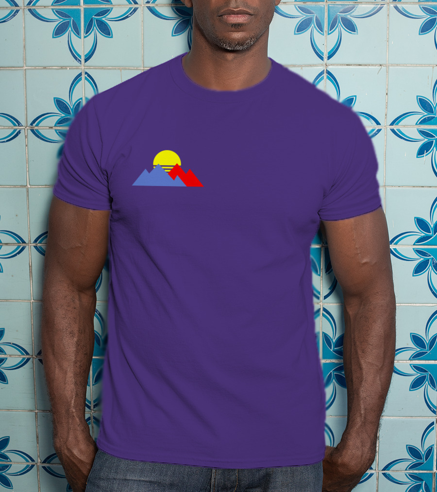 Purpled Merch Sunset Mountains T-Shirt