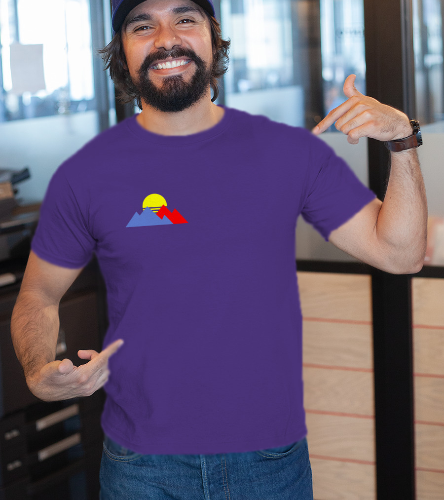 Purpled Merch Sunset Mountains T-Shirt