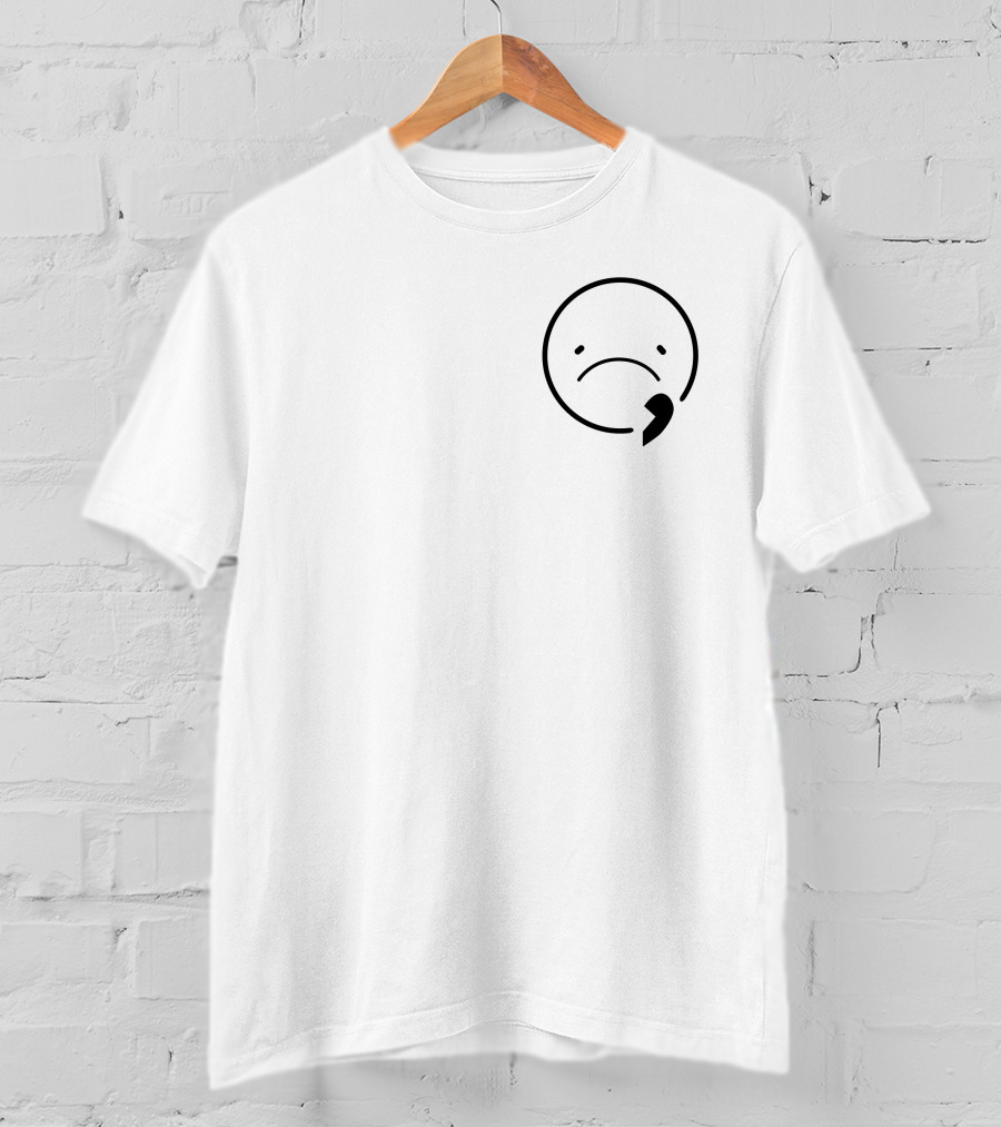 SADist Merch Sad Ist Two Halves Sad Face Comma T-Shirt
