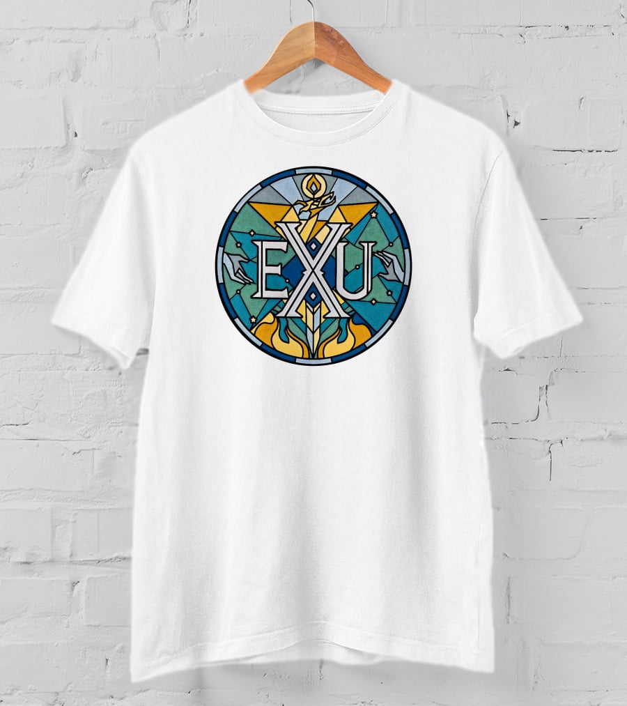 Exandria Unlimited Stained Glass Logo Critical Role Merch T-Shirt