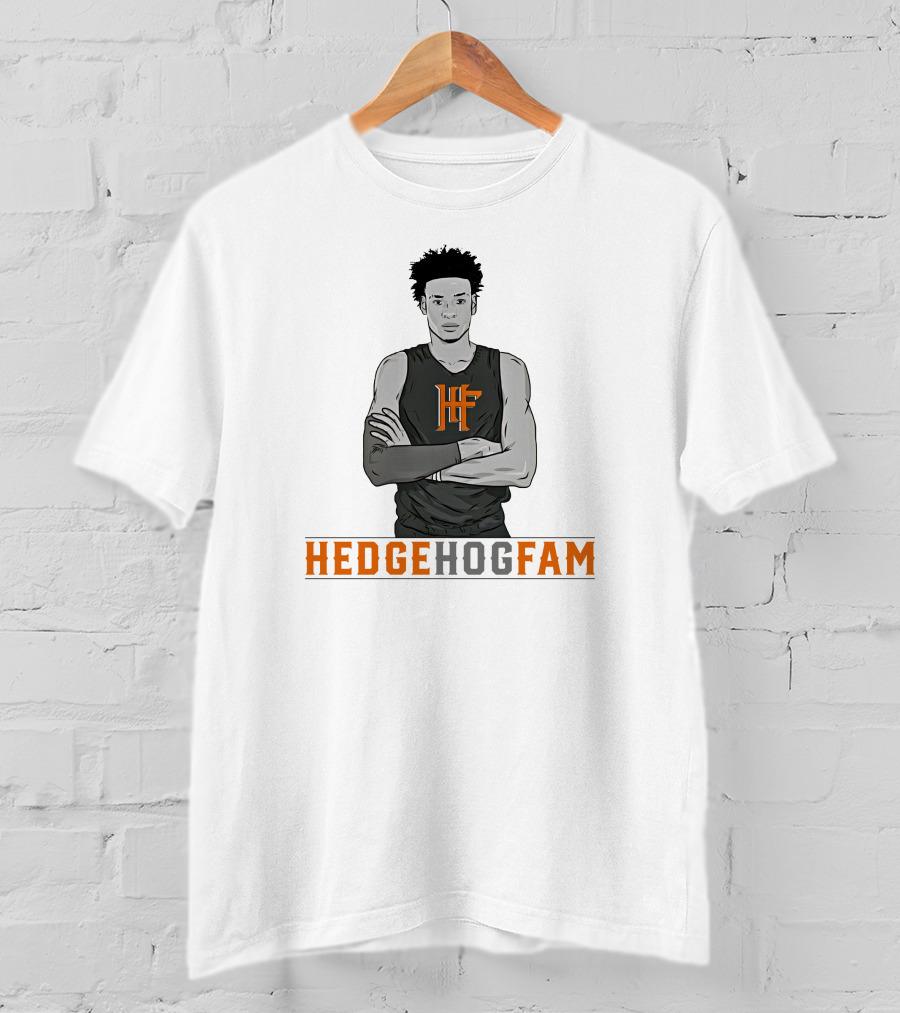 Greg Brown Hedge Hog Fam HF Basketball Player T-Shirt