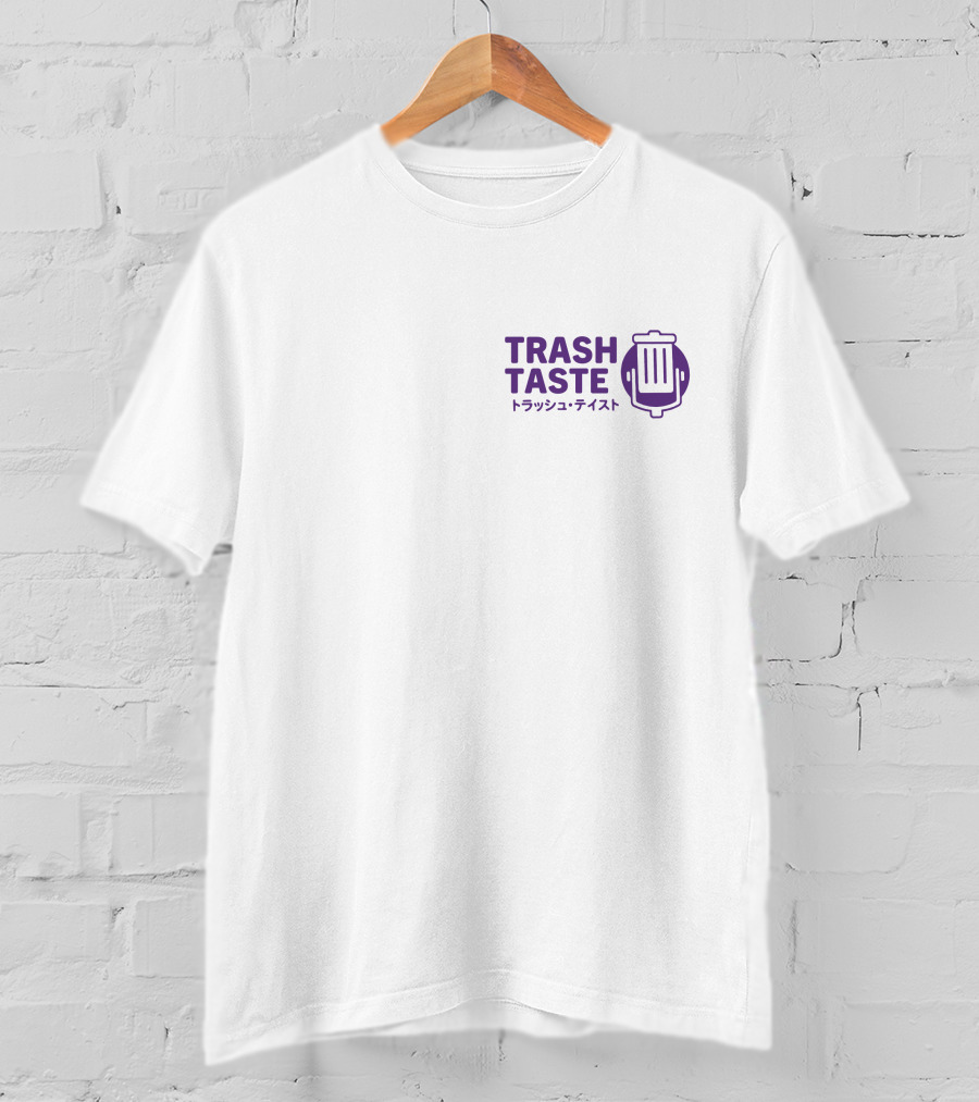 Trash Taste Merch Bakuretsu Trash Taste Trash Can Logo Japan Edition T-Shirt