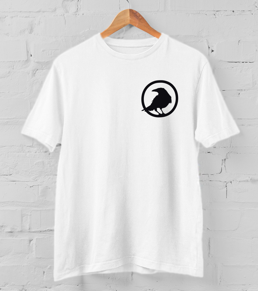 CrowfallGame Crow Silhouette Logo In Circle T-Shirt