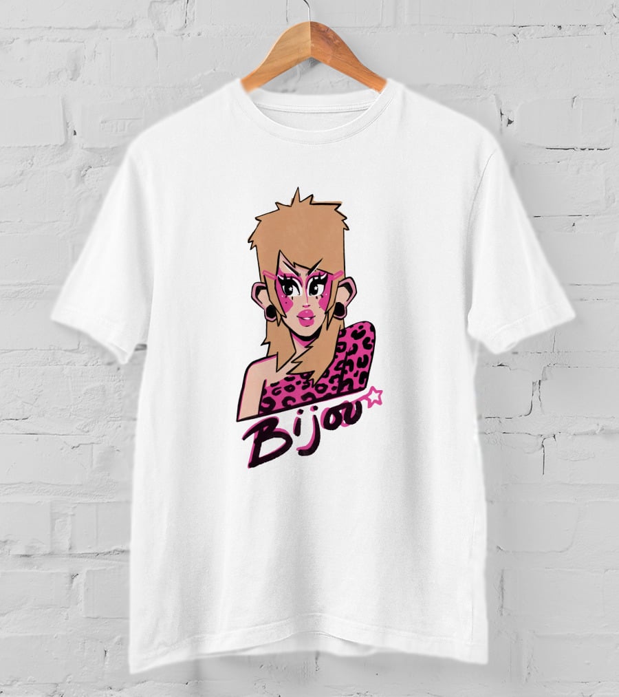 Bijou's Shop Let's Rock Retro Glam Rock T-Shirt