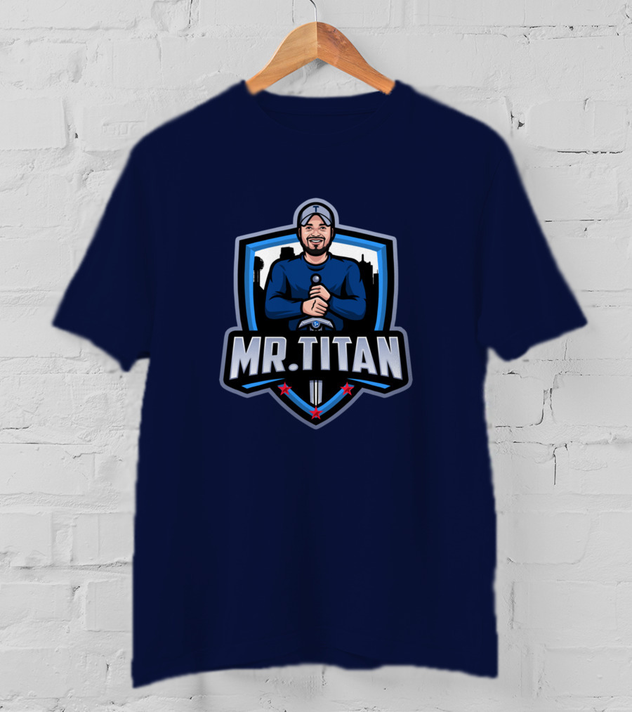 Mr Titan Baseball Shield Logo TeeKo Store T-Shirt