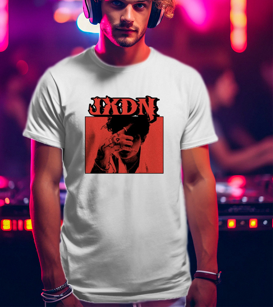 JXDN Photo Red Image With Hand Gesture T-Shirt