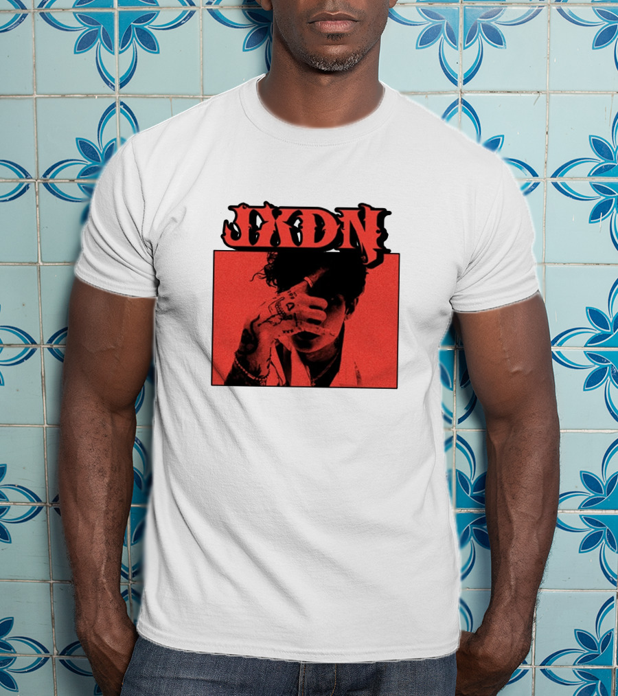JXDN Photo Red Image With Hand Gesture T-Shirt