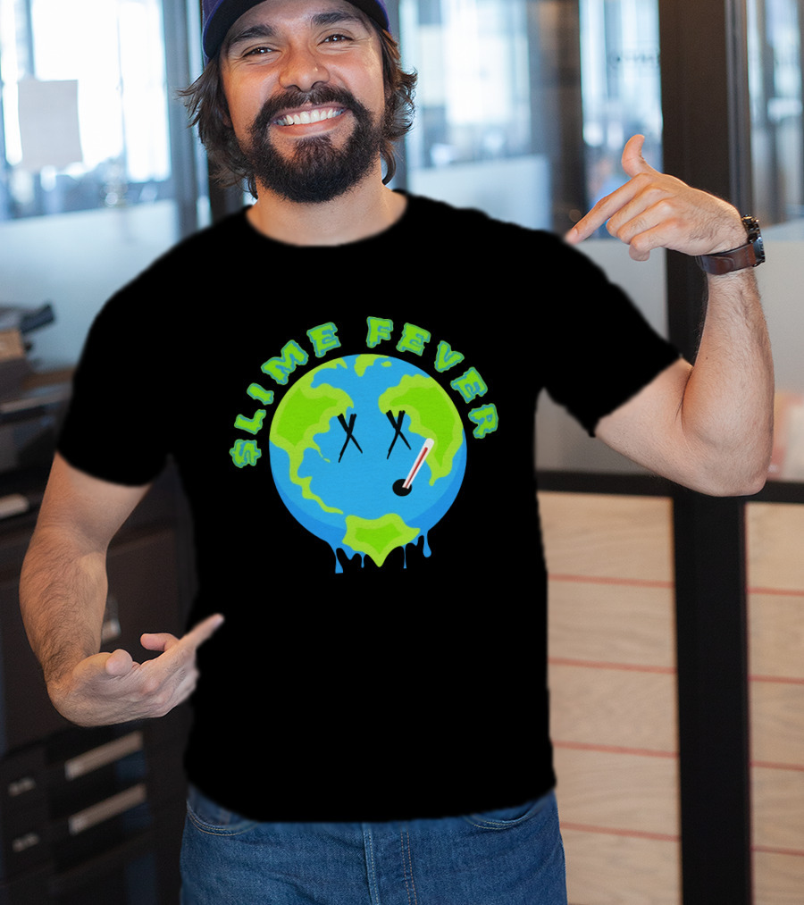 Slime Fever Earth Face Thermometer Design YNW Melly Merch Store T-Shirt