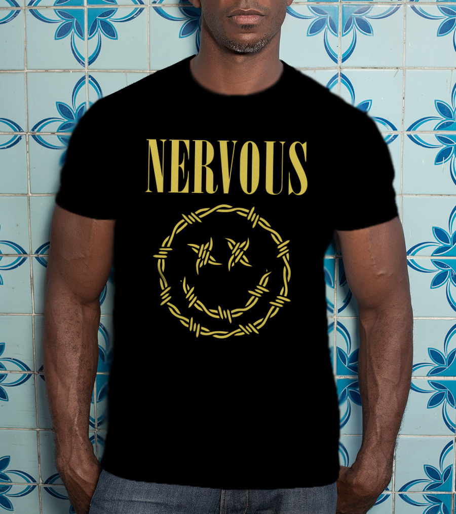 Nervous While She Sleeps Barbed Wire Merch T-Shirt