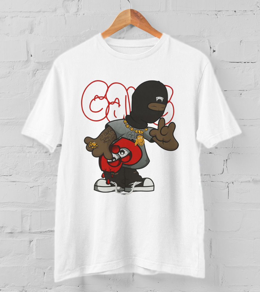 Glo Gang Character With Tattoo And Sneaker T-Shirt