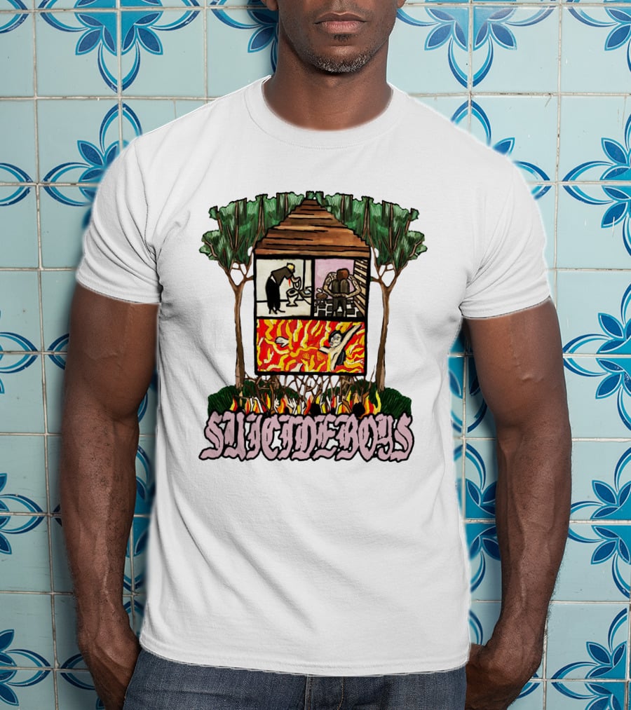 Suicideboys Fire And House Scene T-Shirt