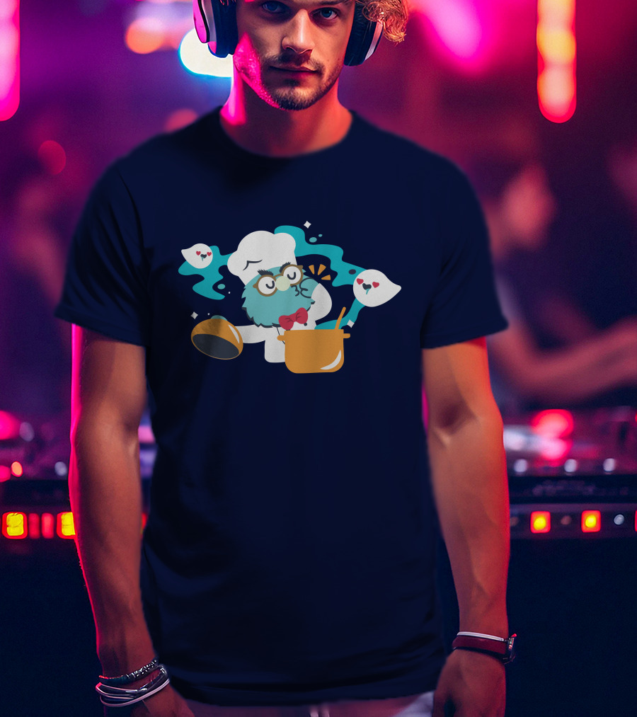 Er Merch Chef's Kiss Cute Cooking Owl With Hearts T-Shirt