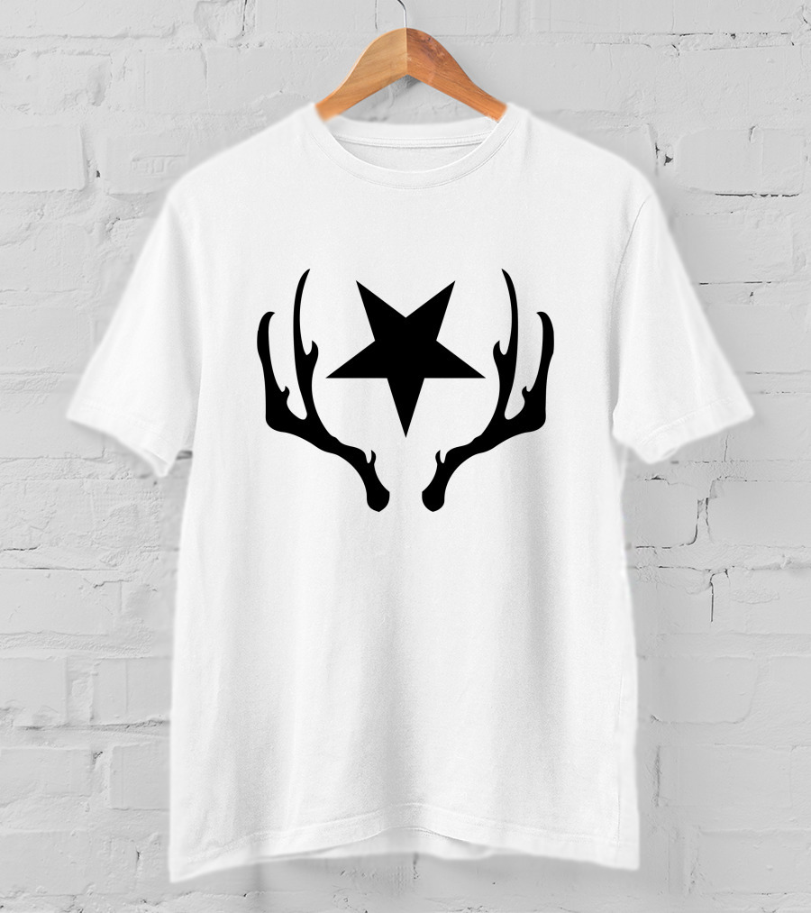 Disco Elysium Star Antlers Emblem T-Shirt